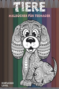 Malbücher für Teenager - Einfaches Level - Tiere