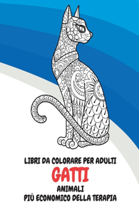 Libri da colorare per adulti - Più economico della terapia - Animali - Gatti