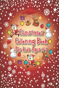 Christmas Coloring Book For Kids Ages 4-8