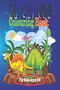 Dinosaur Colouring Book For Kids Ages 4-8