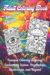 Adult Coloring Book - Tranquil Coloring Odyssey