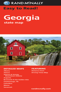 Rand Mcnally Easy to Read Georgia State Map