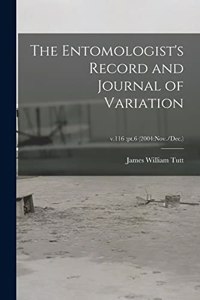 Entomologist's Record and Journal of Variation; v.116