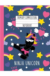 Primary Composition Notebook Ninja Unicorn