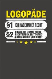 Logopäde §1 Ich Habe Immer Recht §2 Sollte Ich Einmal Nicht Recht Haben, Tritt Ganz Automatisch §1 In Kraft