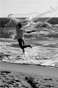 Fisherman Casting a Net at the Beach Journal