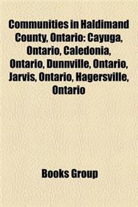 Communities in Haldimand County, Ontario