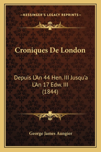 Croniques De London
