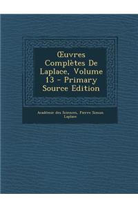 Uvres Completes de Laplace, Volume 13
