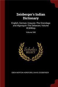 Zeisberger's Indian Dictionary