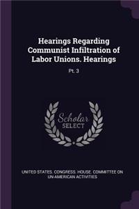 Hearings Regarding Communist Infiltration of Labor Unions. Hearings