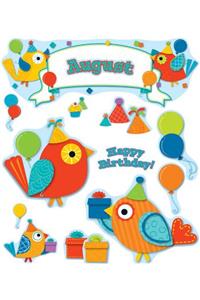 Boho Birds Birthday Bulletin Board Set