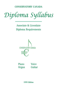 Diploma Syllabus Conservatory Canada