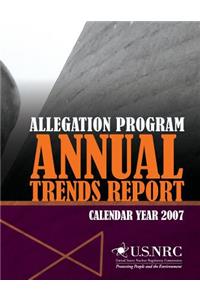 Allegation Program Annual Trends Report- Calendar Year 2007