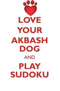 Love Your Akbash Dog and Play Sudoku Akbash Dog Sudoku Level 1 of 15