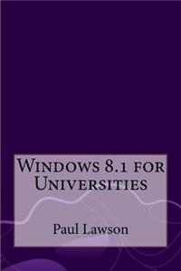 Windows 8.1 for Universities