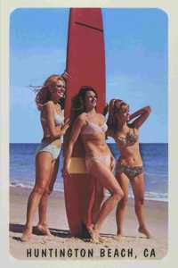 Vintage Journal Surfer Girls, Huntington Beach, California