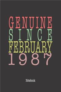 Genuine Since February 1987