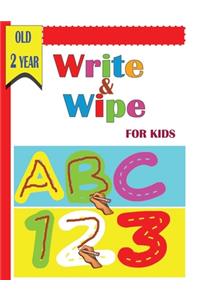 Write and Wipe ABC 123 for kids old 2 year