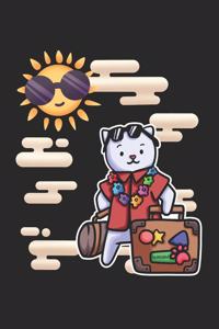 Vacation Case Sky Cat Notebook