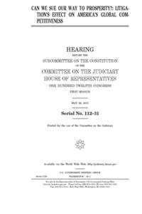 Can we sue our way to prosperity?