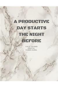 A Productive Day Starts the Night Before