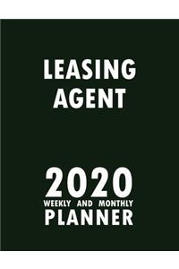 Leasing Agent 2020 Weekly and Monthly Planner
