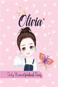 Olivia Daily Planner Notebook Diary