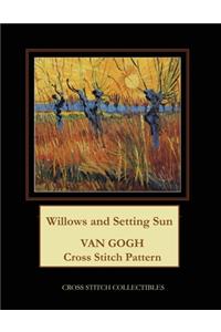 Willows and Setting Sun