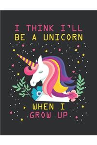 I think i'll be a unicorn when i grow up