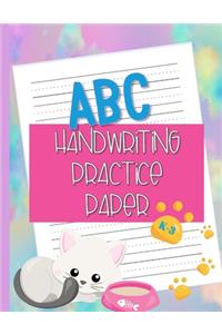 ABC Handwriting Practice Paper