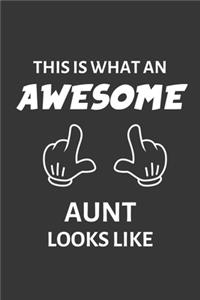 This Is What An Awesome Aunt Looks Like Notebook