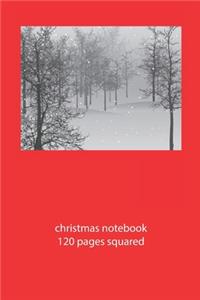 christmas notebook 120 pages squared