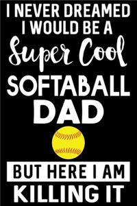 I never dreamed I would be a super cool softball DAD but here I am killing it