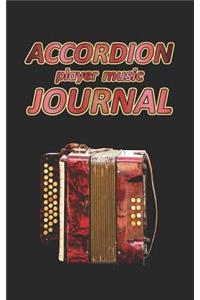 Accordion Player Music Journal