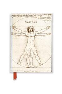 Leonardo Da Vinci Vitruvian Man pocket diary 2019