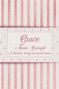 Grace, Means - Graceful, a Timeless, Lovely and Sweet Name.