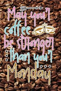 May Your Coffee Be Stronger Than Your Monday