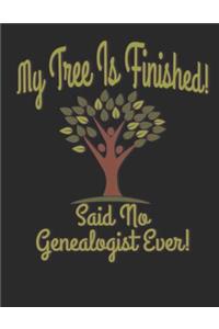 My Tree Is Finished Said No Genealogist Ever!