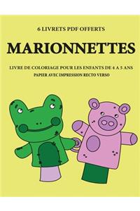 Livre de coloriage pour les enfants de 4 à 5 ans (Marionnettes)