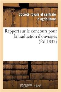 Rapport Sur Le Concours Pour La Traduction d'Ouvrages O