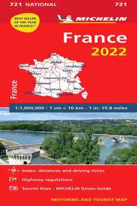 France 2022 - Michelin National Map 721
