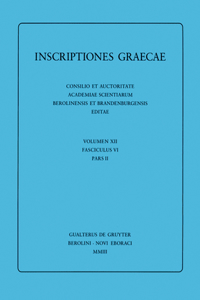 [1] Inscriptiones Sami insulae. [2] Inscriptiones Corassiarum. [3] Inscriptiones Icariae insulae
