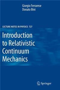 Introduction to Relativistic Continuum Mechanics