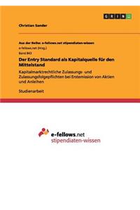 Entry Standard als Kapitalquelle für den Mittelstand