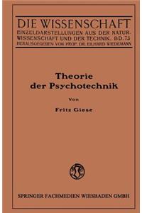 Theorie Der Psychotechnik