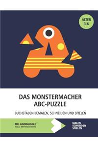 Das Monstermacher ABC-Puzzle - Buchstaben bemalen, schneiden und spielen