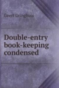 Double-entry book-keeping condensed