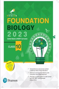 Nvision Foundation Biology Class 10, Based on NCERT Curriculum 2023, Includes Digital Assessment & Video - Pearson