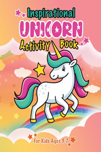 Inspirational Unicorn Activity Book for Kids ages 3-7